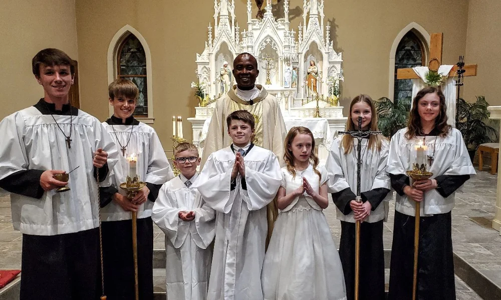 3 students at St. Malachy entered the Church during the 2025 Easter Vigil. 3 students at St. Malachy entered the Church during the 2025 Easter Vigil.