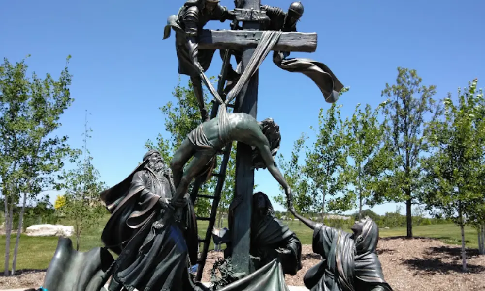 Stations of the Cross, located at the Cloisters on the Platte in Gretna, NE