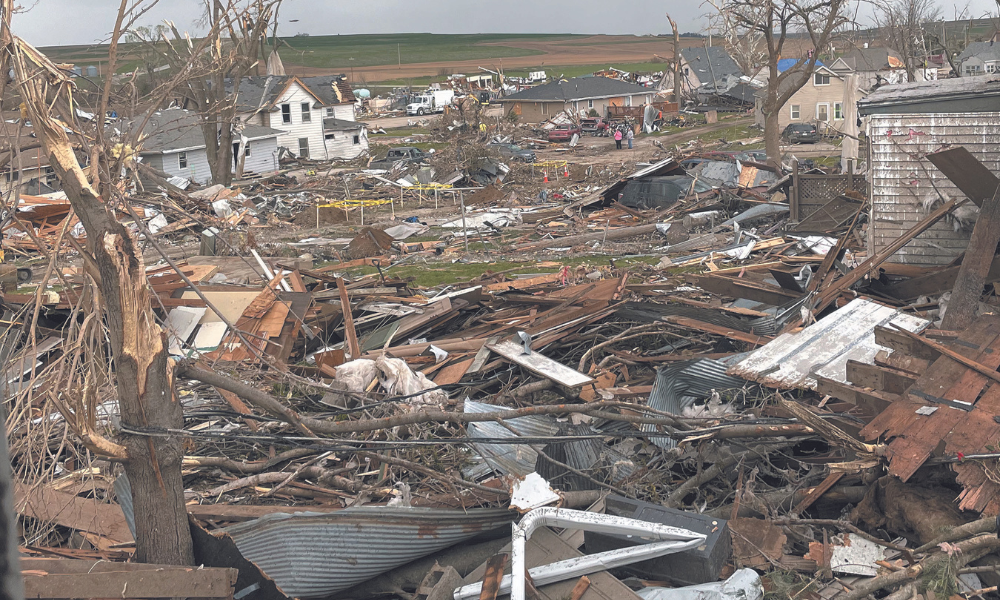 Homes destroyed in Minden Iowa after April's tornadoes