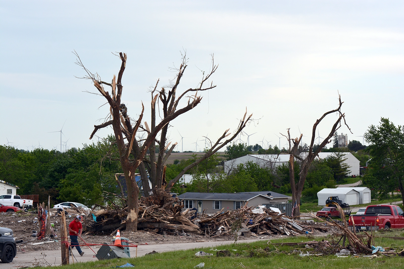 Damage from the Greenfield, Iowa tornado