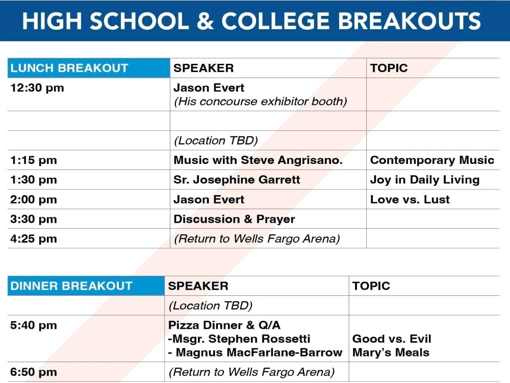 High School & College Breakouts