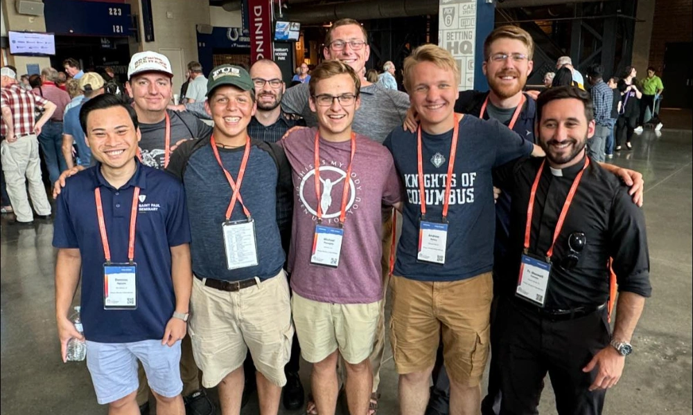 Seminarians at the National Eucharistic Congress in Ind