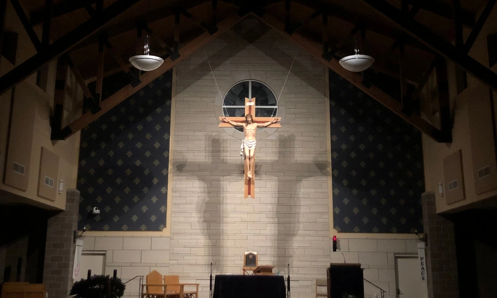 Crucifix at St. John the Apostle in Norwalk