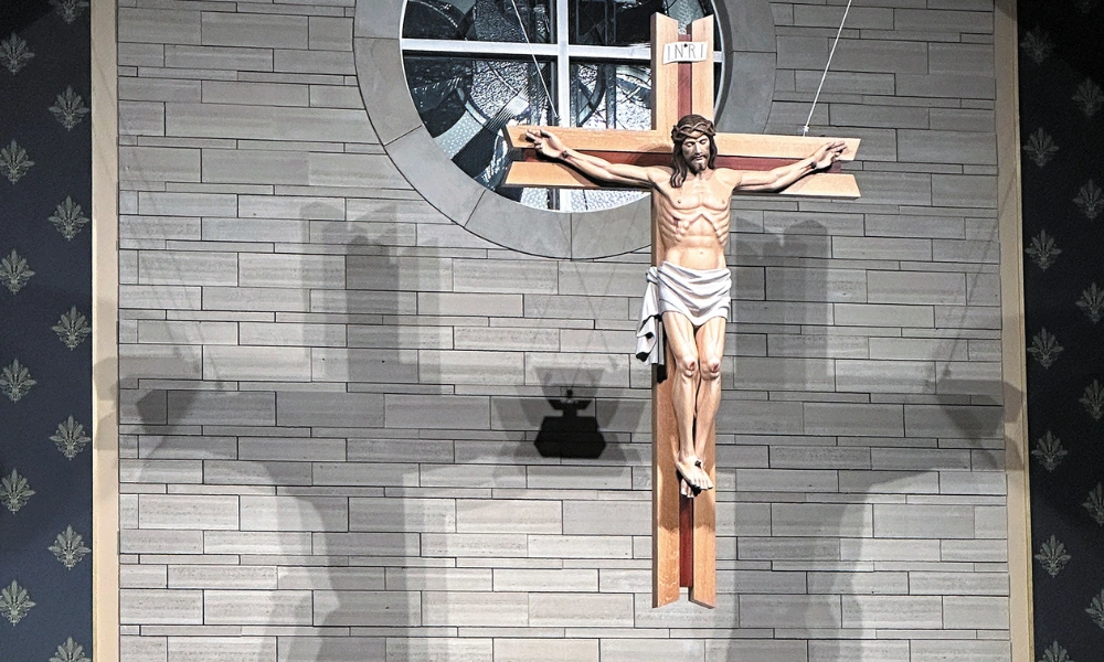 Crucifix at St. John the Apostle in Norwalk