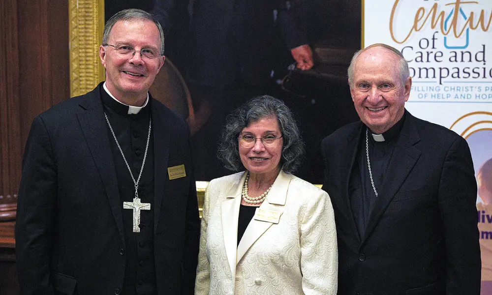 Barbara Decker with Bishop Joensen & Bishop Pates